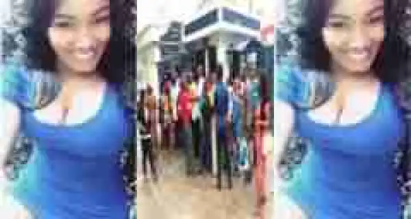 "Welcome To Lagos": Pretty Lady Loses N15,000 At An ATM Queue